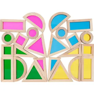 Tickit Rainbow Blocks, 1 Jahr(e), Acryl, Gummibaumholz, Holz, Mehrfarb...