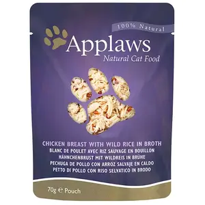 Applaws Katzenfutter Hühnchen Mit Reis 12x70g