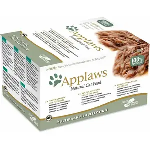 Applaws Mehrfachauswahl Fisch Katzen Snack 60g 8 Einheiten