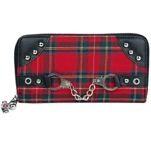 Banned Apparel Geldbörse Damen Red Tartan Wallet schwarz/rot Standard günstig