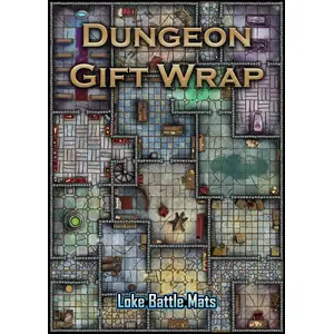 Dungeon gift wrap (pack of 6 sheets with tags) - ENG Edition
