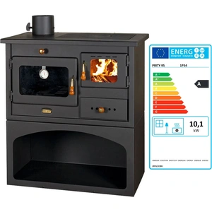 - Holzofen PRITY 1P34 10,1 kW mit Backofen & Metallplatte Kaminofen Links günstig