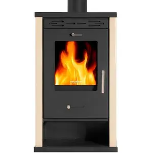Prometey Kaminofen EKO 3 Holzofen 8,5 kW Elfenbein Stahl Ecodesign A+ ... günstig