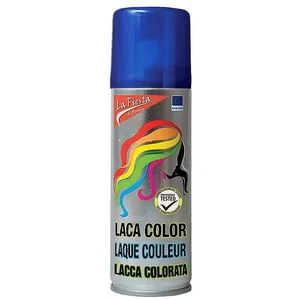 Maskworld Theaterschminke Haarspray - Haarfarbe Blau - Karneval Fasching günstig