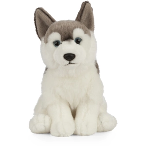 Living Nature Kuscheltier Husky Plüschspielzeug realistisch 21cm