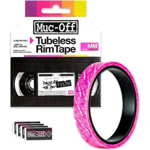 Muc-Off Rim Tape, Reparatur-Patch, Schlauchloser Luftreifen, Pink, Durchscheinend, 17 mm, Box günstig
