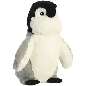 Plüsch-Pinguin, weicher Plüsch, 23 cm, Weiß, Aurora Eco Nation