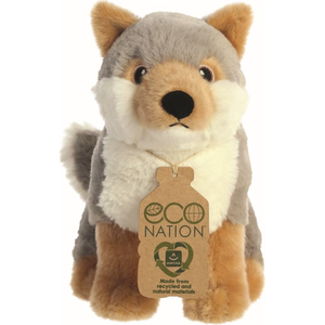 Aurora kuscheltier Eco Nation Wolf 24 cm Plüsch grau/braun