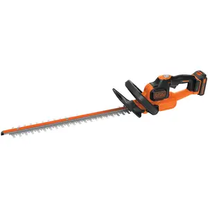 Black + Decker 18V Akku-Heckenschere, 2,0Ah Li-Ion, Powercommand, 50cm...