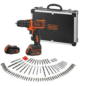 Black & Decker BDCDD12BAFC, Handbohrmaschine, Ohne Schlüssel, Schwarz,...
