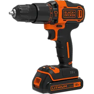 Black & Decker BDCHD18KB-QW, Handbohrmaschine, Ohne Schlüssel, Schwarz...