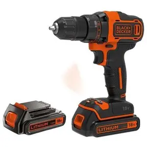 Black & Decker BDCDD186KB, Handbohrmaschine, Ohne Schlüssel, Schwarz, ...