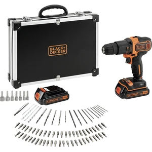 Black + Decker Akku-Schlagbohrschrauber 18 Volt,  80-tlg.-Set