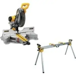 Paneelsägen-Set DWS780KIT + Untergestell DE7023, Kapp- und Gehrungssäge