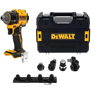 DeWALT Akku-Bohrschrauber, 4 Kpfe,18V,Basisv DCD803NT-XJ