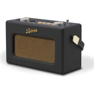 Roberts Radio Revival Uno BT, Tragbar, Analog & Digital, DAB, DAB+, FM, Schwarz, Drehregler, Extern