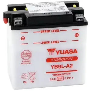 Yuasa Yb9l-a2-dc Agm-batterie One Size