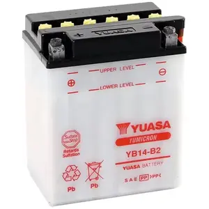 Yuasa Yb14-b2-dc Agm-batterie One Size