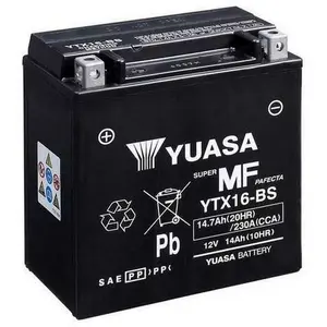 Yuasa Ytx16-bs Agm-batterie One Size