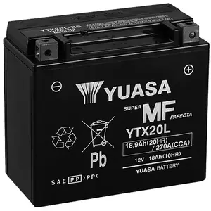 Yuasa Ytx20l Agm-batterie One Size