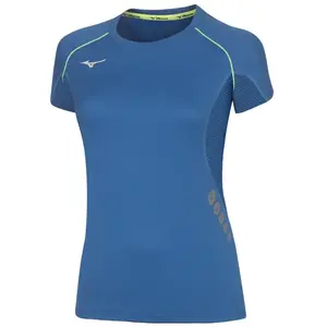 Premium Damen T-Shirt Mizuno JPN Blau M günstig