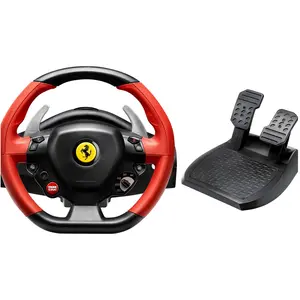 Thrustmaster Ferrari 458 Spider Racing Wheel (Xbox One S, Xbox One X, Xbox Series S, Xbox Series X), Gaming Controller, Rot, Schwarz