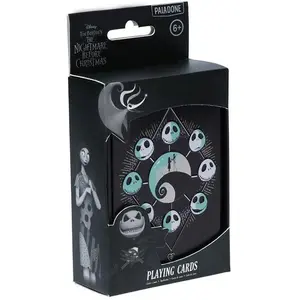 Paladone Products Disney - L'Étrange Noël de monsieur Jack - Cartes à jouer avec boîte de rangement en métal (Deutsch, Englisch, Italienisch)