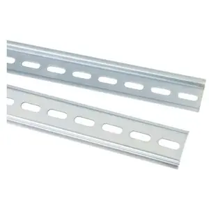 RS PRO Standard-Deckel DIN-Schiene,gelocht,2m, Elektronikzubehör + Gehäuse, Silber günstig