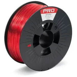RS PRO PET-G 3D-Drucker Filament zur Verwendung mit Gängige Desktop-3D-Drucker, Lichtdurchlässig Rot (PETG, 1.75 mm, 1000 g), 3D Filament, Rot