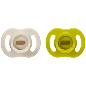 Tommee Tippee, Nuggi, Silikon-Schnuller, ultraleicht, 6-18 Monate, 2 Stück - verschiedene Farben (2x, 6 - 18 Monate) günstig