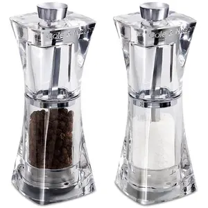 Cole & Mason Crystal Duo, Pfeffermühle + Salzmühle, Transparent günstig