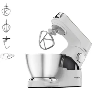 Kenwood Titanium Chef Baker, 5 l, Silber, Drehregler, Edelstahl, Metal...