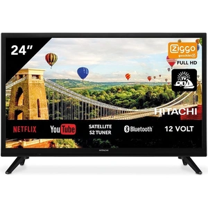 Hitachi 24HE2202, 61 cm (24"), 1366 x 768 Pixel, HD, LCD, WLAN, Schwar...