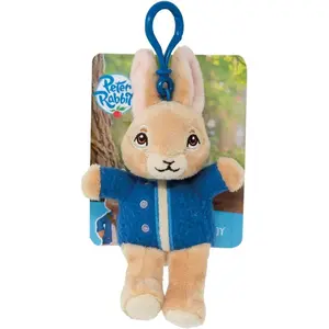 Rainbow, Plüsch-Schlüsselanhänger, Hase Peter mit blauer Jacke