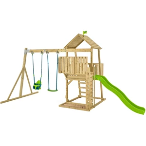 Spielanlage mit Babyschaukel KINGSWOOD Braun günstig