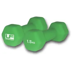 Urban Fitness Hanteln Neopren Hexagon - 2 x 1,5kg Set Grün günstig