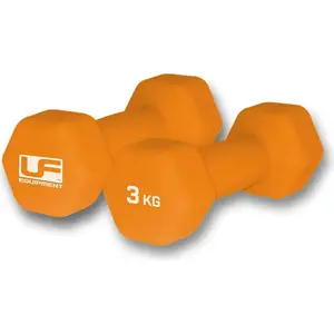 Urban Fitness Hanteln Hex Neopren orange Paar 2 x 3kg Fitness Training günstig