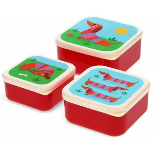 Snackboxen Rex London Chien Saucisse (x3) 11,5x11,5x5,5 cm günstig