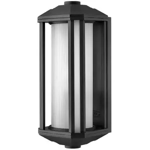 Elstead Castelle Außen-Außenwandleuchte E27 38cm Schwarz Weiß IP44