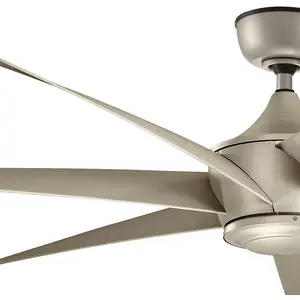 KICHLER Deckenventilator Lehr, IP44, silber antik, Ø 203 cm günstig