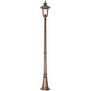 Elstead Chicago Außen-Stehleuchte E27 247cm Rostige Bronze Patina IP44