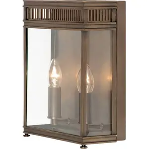 Elstead Holborn Außen-Wandleuchte E14 2-fach Dunkle Bronze IP44