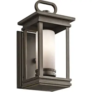 Elstead South Hope Außen-Wandleuchte E14 30cm Rubinierte Bronze IP44