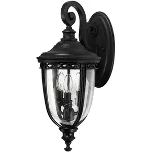 Wandlaterne English Bridle IP44 Ø 21,6 cm schwarz