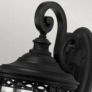 Wandlaterne English Bridle IP44 Ø 26,7 cm schwarz