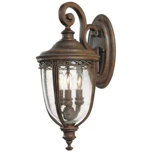 Wandlaterne English Bridle IP44 Ø 21,6 cm bronze