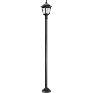 Elstead Kerry Außen-Stehleuchte E27 191cm Schwarz IP44 Anti-Meerwasser