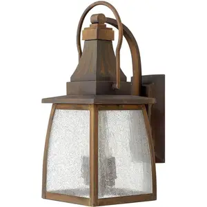 Elstead Montauk Außen-Wandleuchte E14 2-fach 44cm Siena IP44