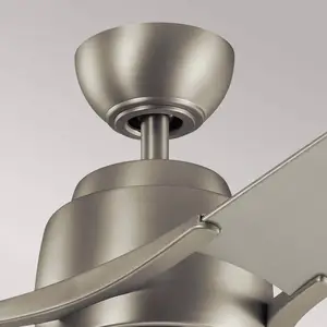 KICHLER LED-Deckenventilator Zeus dreiflügelig, nickel gebürstet günstig