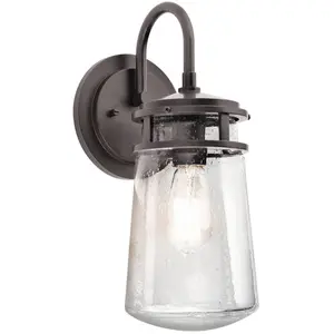 Außenwandleuchte Lyndon mit Glasschirm 38,1cm